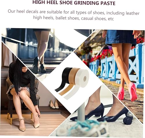 Miniatura 4 de Plantillas de inserciones de zapatos para zapatos altos, 6 piezas, cinta adhesiva sin talón, almohadillas de talón alto, almohadillas de tacón alto,