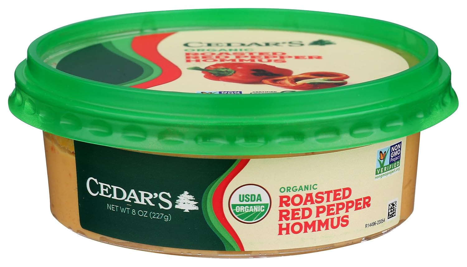 Cedar's Organic Roasted Red Pepper Hommus, 8 Oz