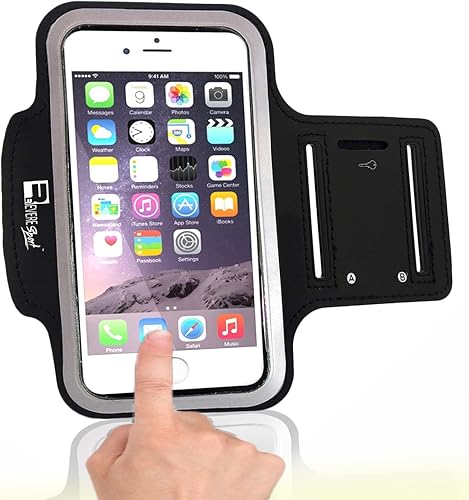 Miniatura 3 de Brazalete para correr para iPhone SE 2020  SE 2022 de alta calidad con acceso de identificación de huellas dactilares. Soporte para brazo de
