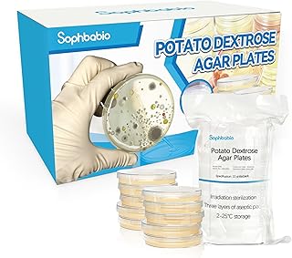 Potato Dextrose Agar(PDA) Plates for Mushroom Cultivation, Mold Detection 10 Pack, and Science Projects – Pre-Poured Petri Dishes