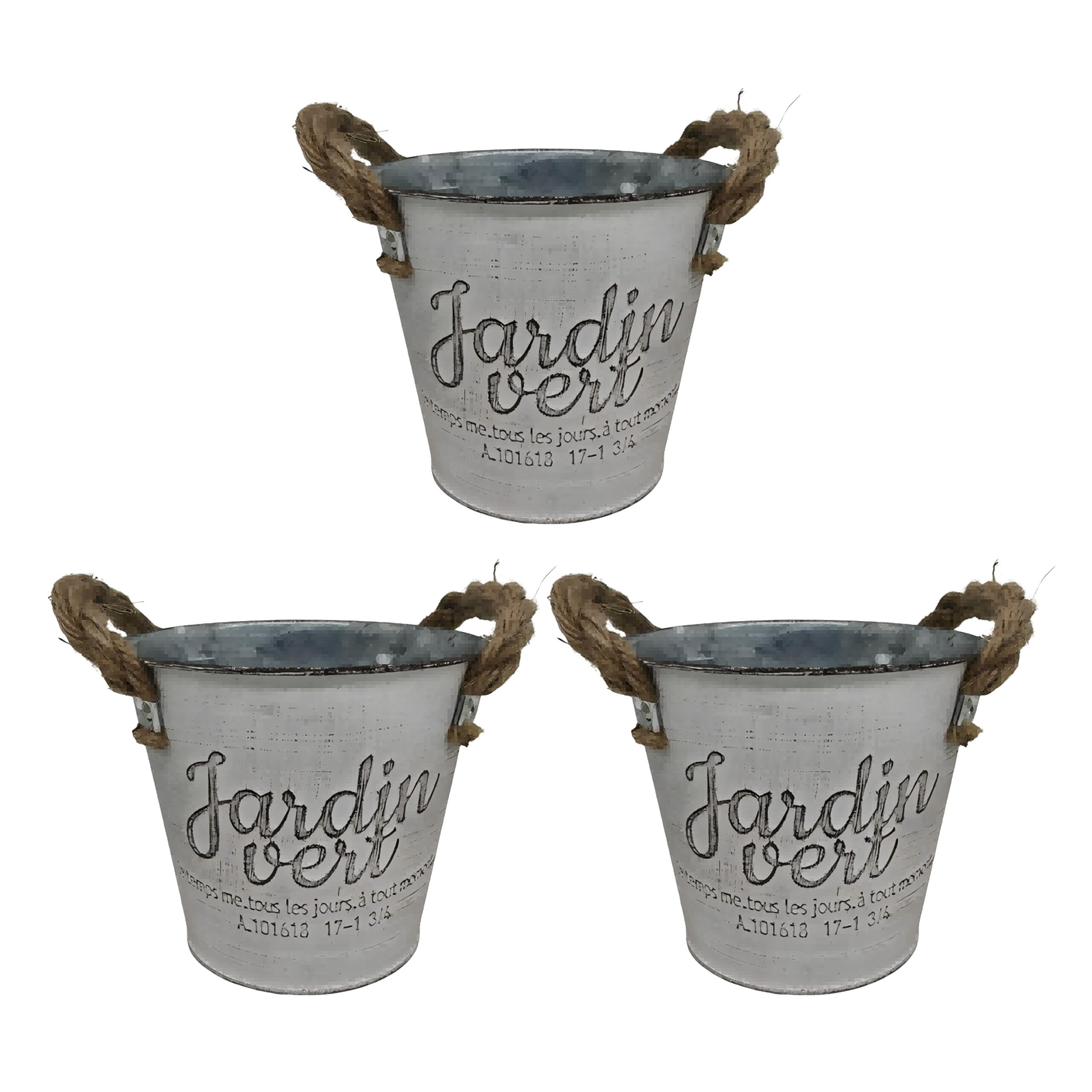 Cache-pots Idyll Relaxdays en fer étanche pour éviter les fuites d'eau sur vos meubles