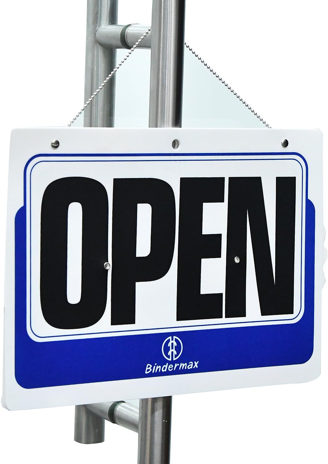 Open - Close', we are Closed Will Return' Hanging Sign Board with 'Will Return' Adjustable time, Two Sided Durable and Sturdy