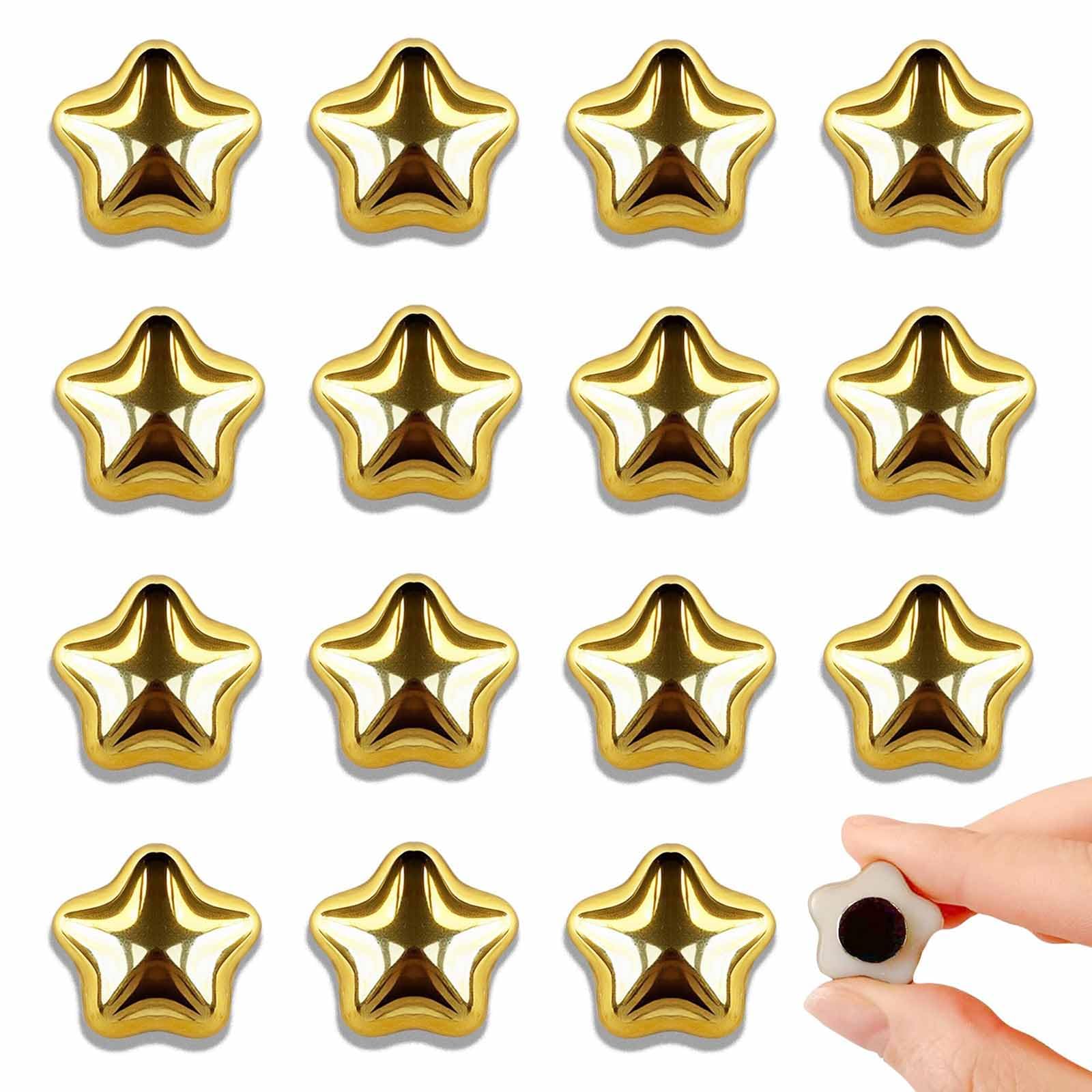 15PCS Cute Fridge Magnets, Five Point Star Design Set for Kitchen Organization and Office Decoration, 3D Star Magnets with Strong Hold, Refrigerator Accessories for Whiteboard and Locker-image-17