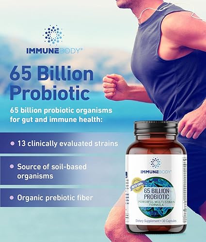 Miniatura 7 de Probiótico definitivo para la salud digestiva - 65 mil millones de UFC, 13 cepas probióticas, SBOs, prebióticos | Apoyo inmunológico | Hombres y
