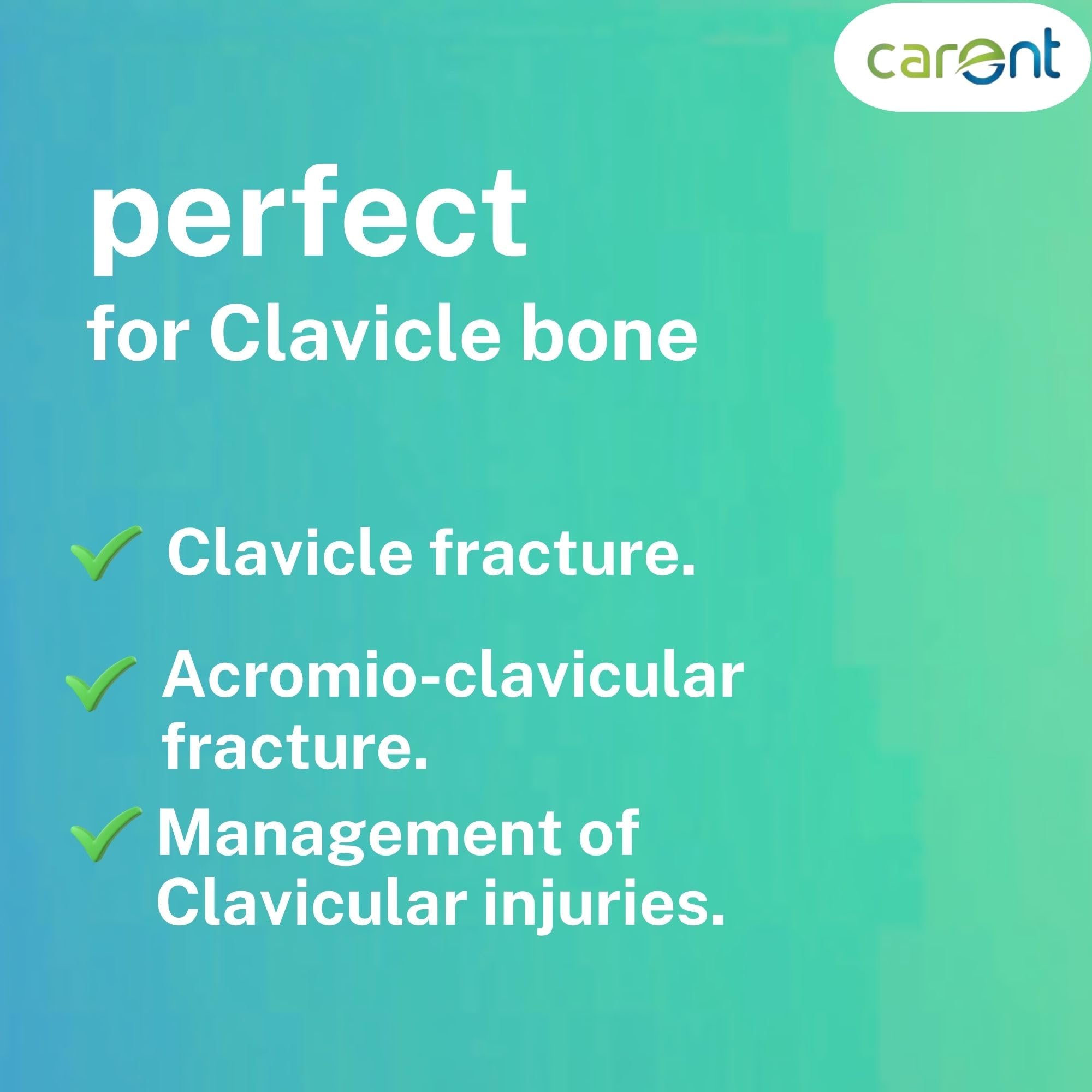 Carent Adjustable Clavicle Brace Velcro β Shoulder Posture Corrector for Clavicle Fracture Back Support and Shoulder Alignment (S) 2