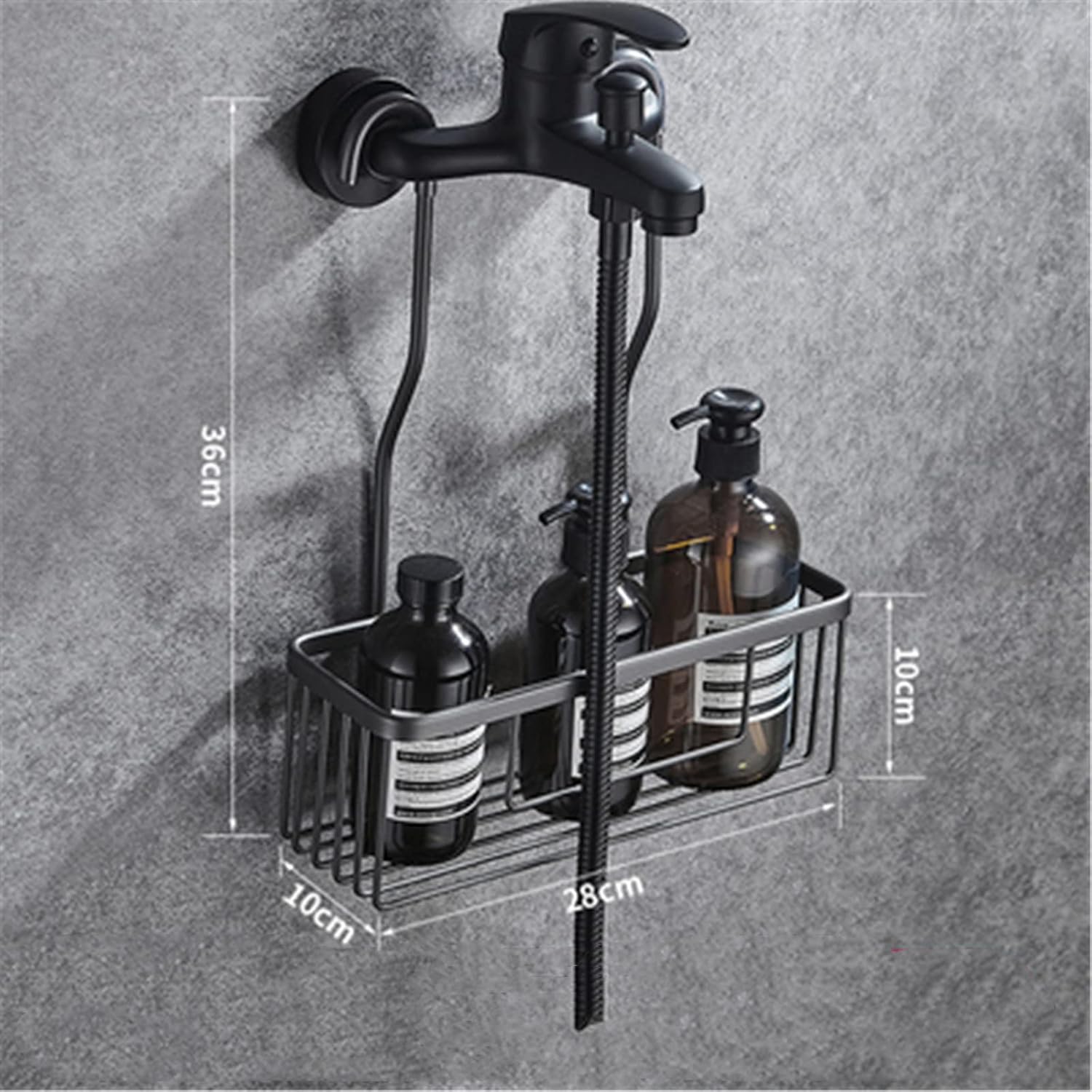 バスルームバスケット 吊り下げ式 バスルームラック フリーパンチ トイレシャワー収納棚 シャワーバスケット シャンプーラック 大容量