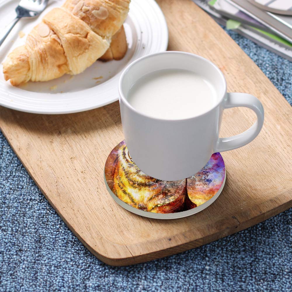 Sottobicchieri con supporto, set di 4 sottobicchieri assorbenti