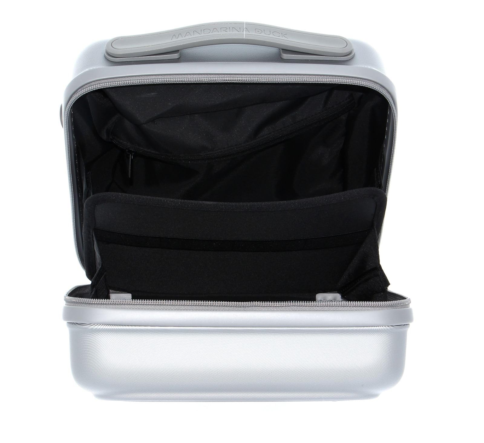 Mandarina Duck Logoduck Beauty Case, 28,5 x 26,5 x 16,5 (dł. x wys. x szer.), Silver, 28,5x26,5x16,5(LxHxW), Beauty Case