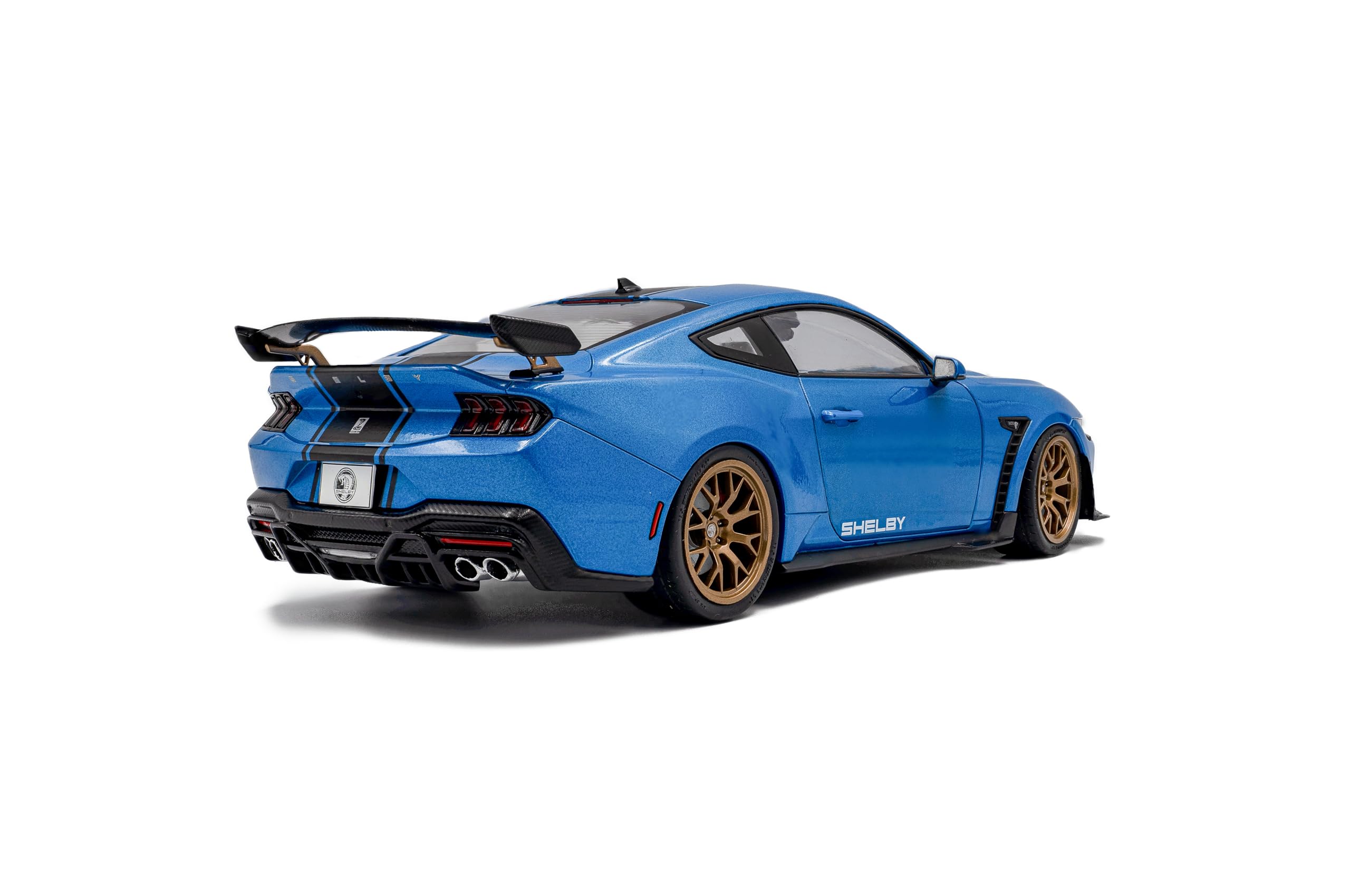 Solido Shelby Mustang Snake Race – 1:18 Modellauto in Blau, Premium Die-Cast Sammlermodell mit Racing-Look