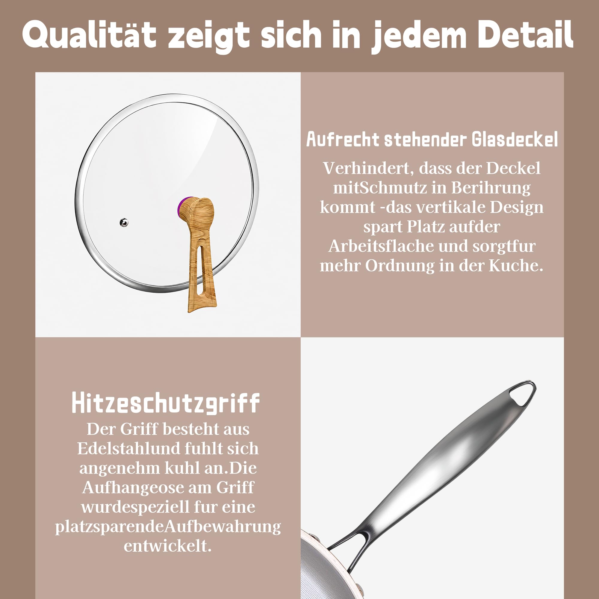 SSGP Titan-Bratpfanne, 28cm, 3-Schicht,PFOA-frei nur für den Herd geeignet