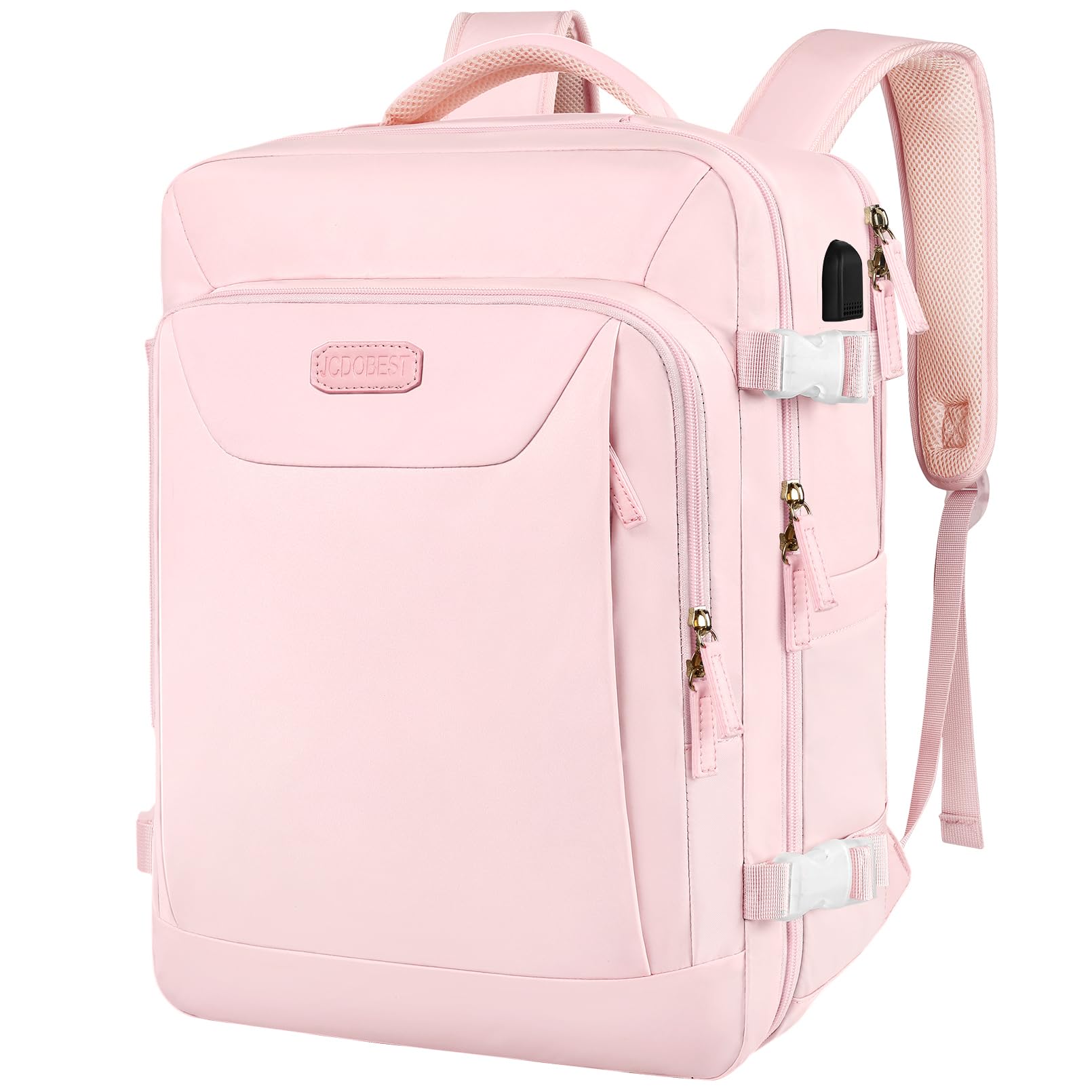 JCDOBESTLarge Travel Backpack, Flight Approved Carry On Backpack for Men & Women, Large Daypack Hiking Backpack