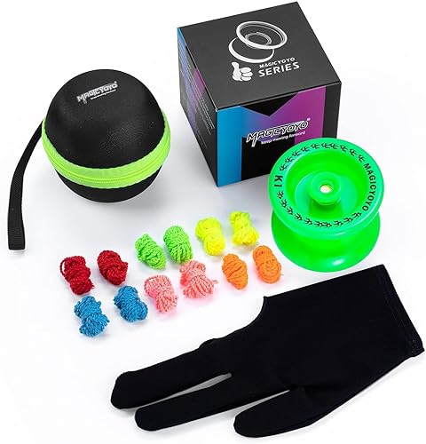 Miniatura 3 de MAGICYOYO K1 Yoyos - Pelota de yoyo profesional sensible para niños y adultos con guante de yoyo+ estuche de yoyo+apilamientos+12 cuerdas de yoyo,