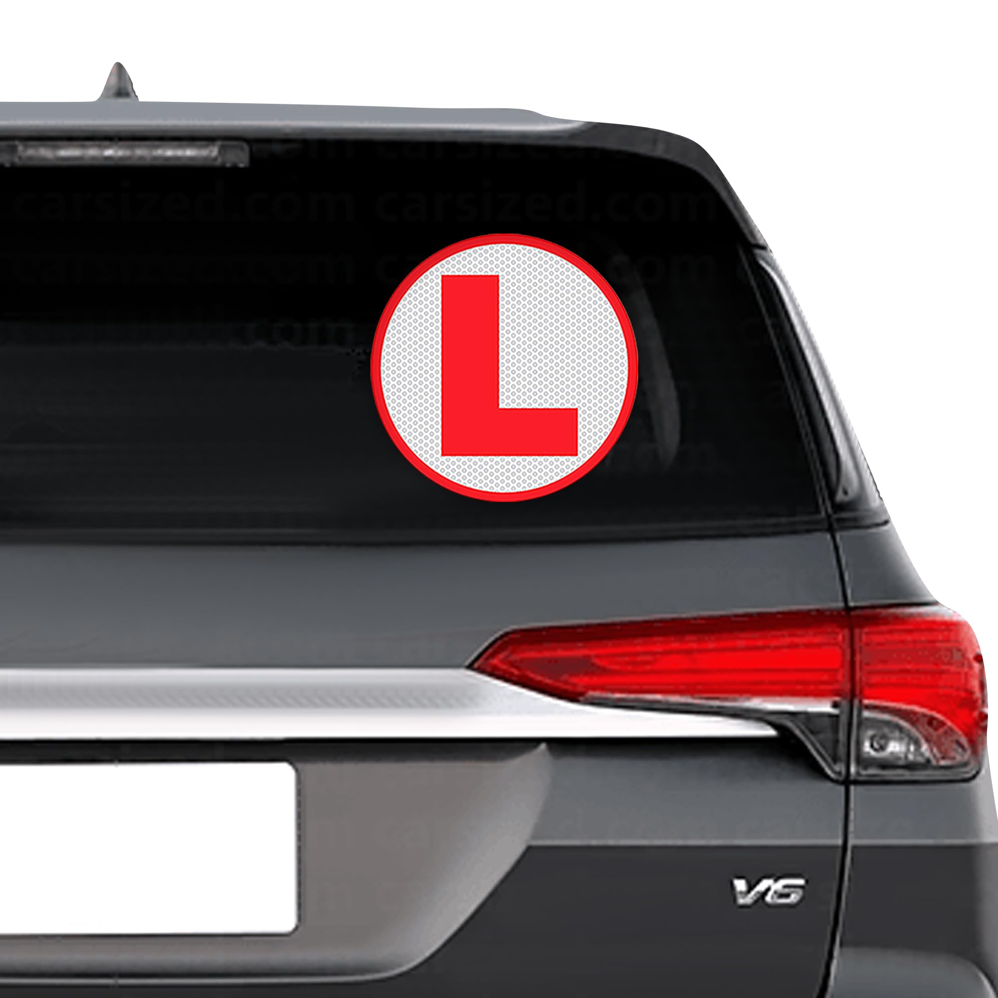 Learning Sign Sticker, Pack of 2, Strong Adhesive Back, Reflective Surface for New Learner-image-29