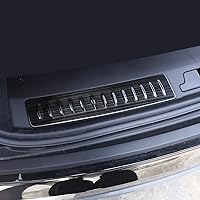 Vista 4 de Protector de parachoques trasero cepillado negro de acero inoxidable 304 para Land Rover Range Rover Velar 2017 2018 2019 Accesorios de coche