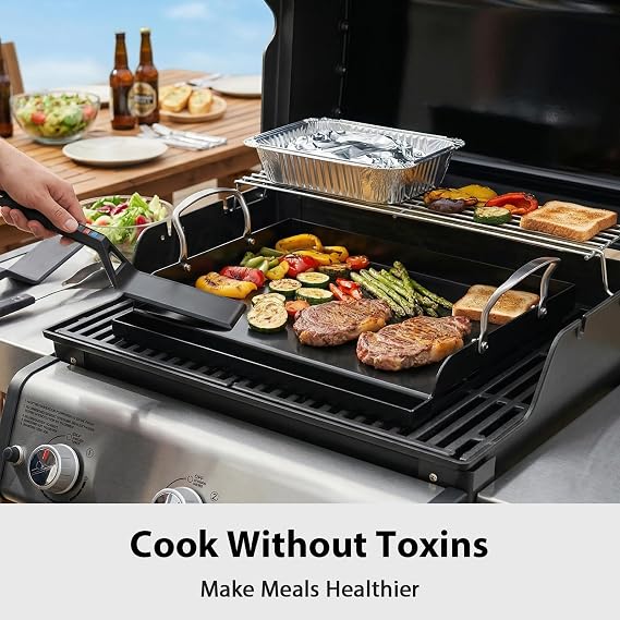 Utheer Griddle Kit, 17 x 13 Inch Nano Ceramic Nonstick Flat Top