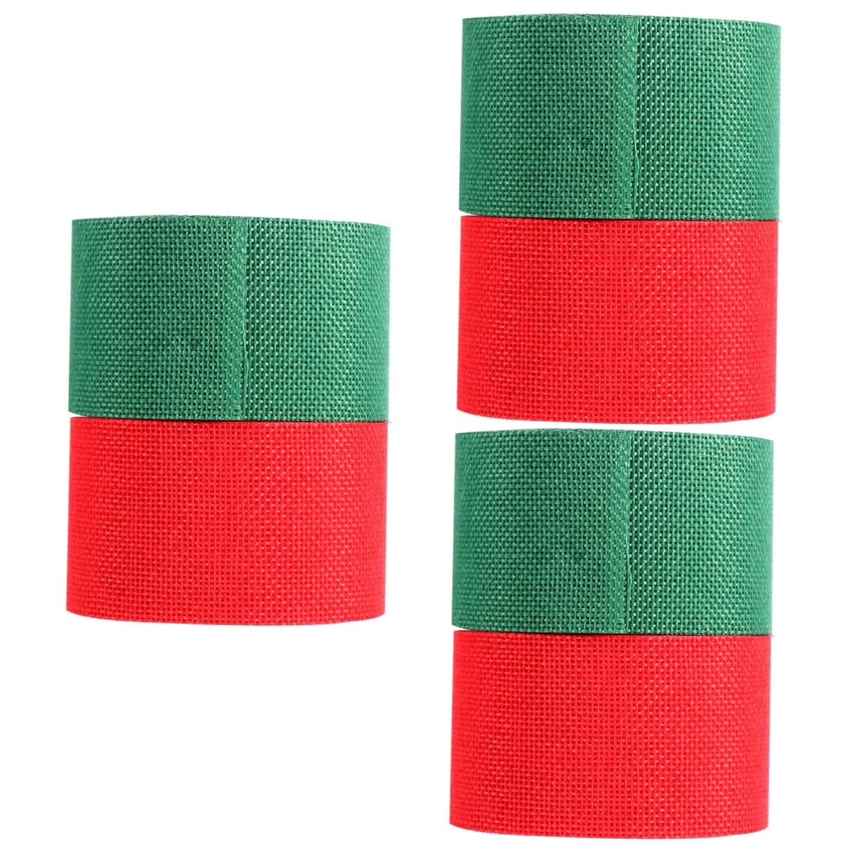 NUOBESTY 3 Set Di Juta Natalizia Nastro Di Organza Natalizio Jumbo Nastro Di Natale Extra Largo Di Natale Sfilacciato Per Feste Di In Raso Fai 2 * 3
