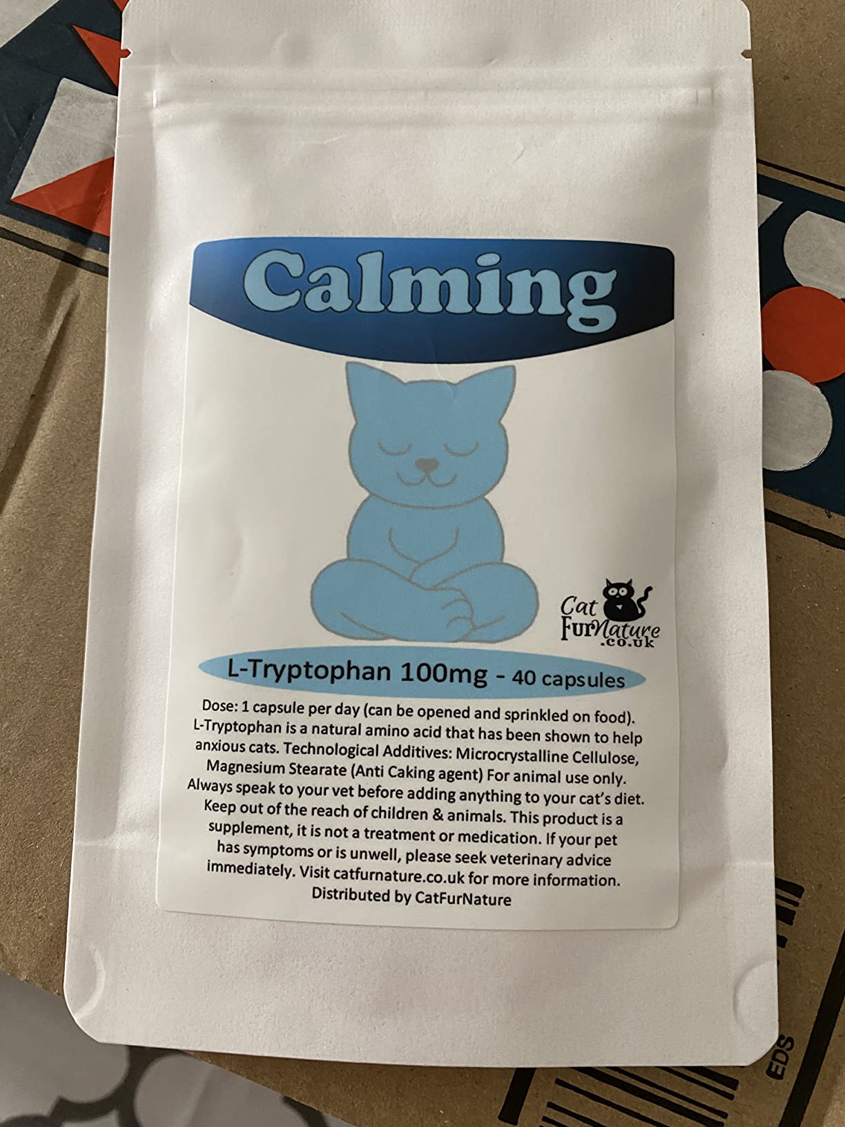 Illustration of Feline Calming Collar With L-Tryptophan And Melatonin