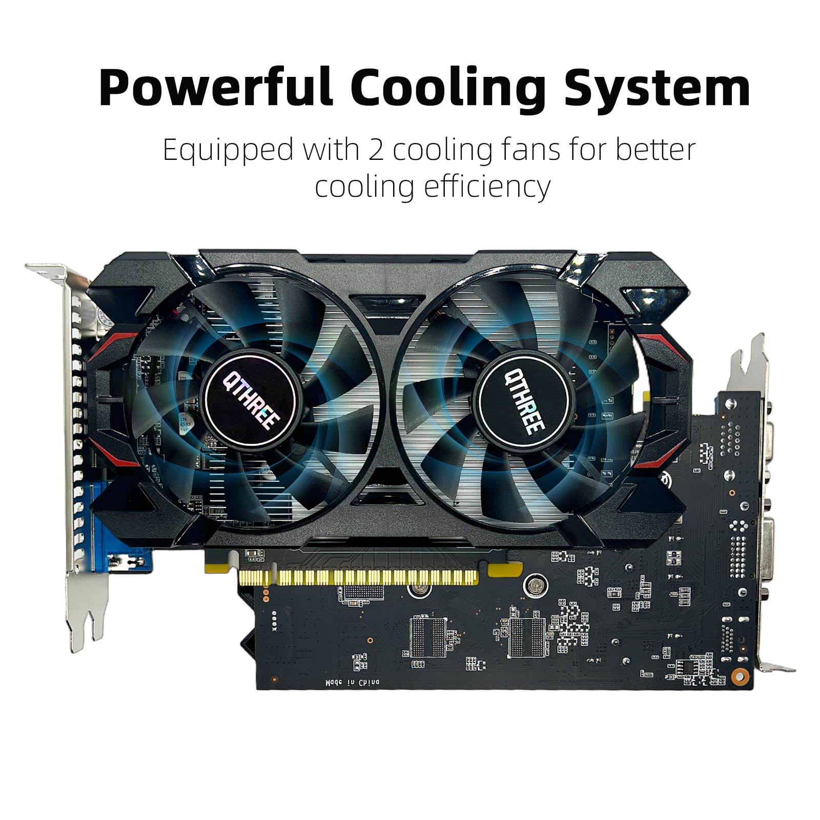 Amazon | QTHREE GeForce GTX 750 グラフィックスカード、4GB、GDDR5