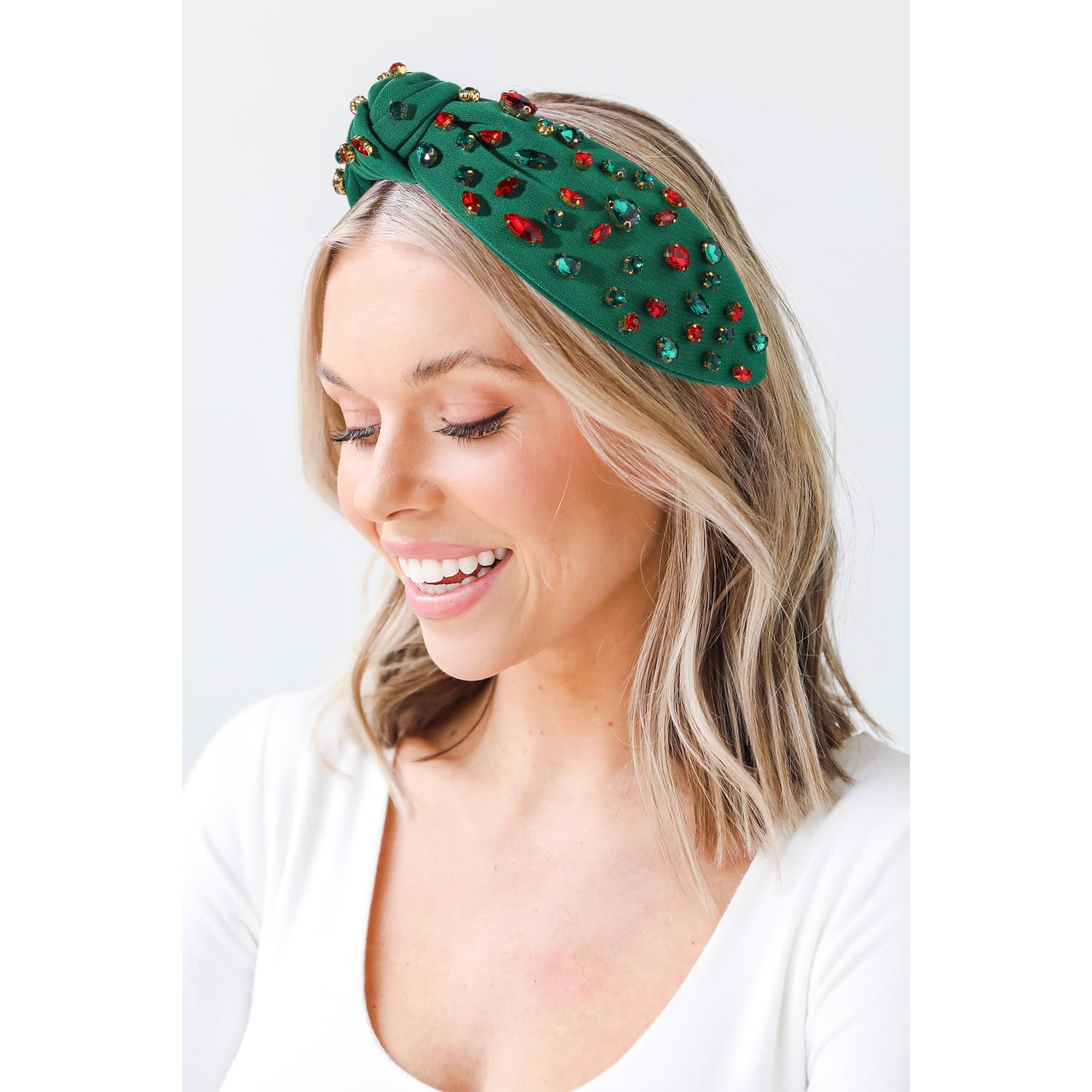 Amazon.com : NVENF Rhinestone Knotted Headbands for Women 