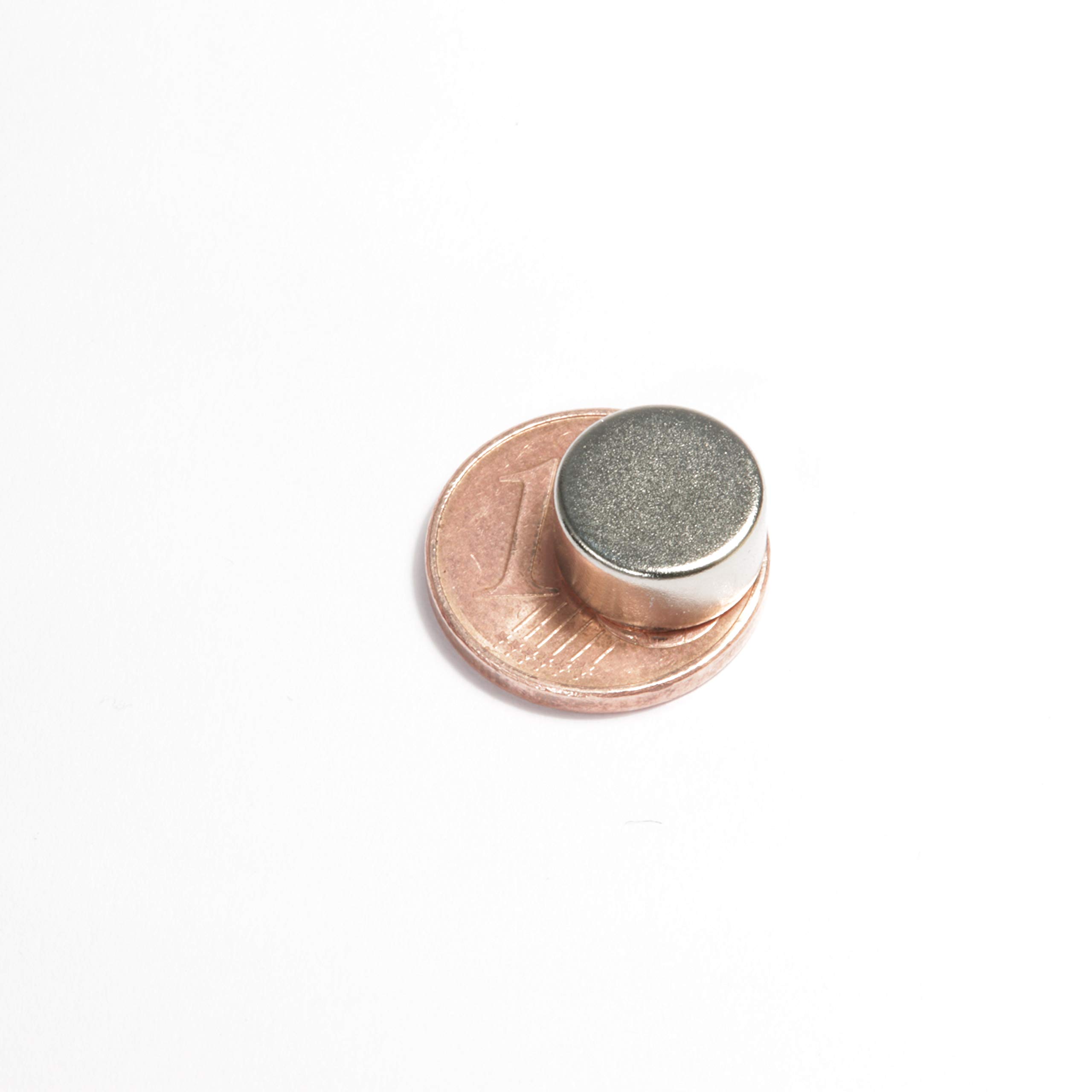 Neodym Magnet Mini 10x5mm Für Magnettafel Pinnwand Kühlschrank Starker Scheiben Magnete - Whiteboard Flach Rund 10mm x 5mm - N52 Stark (50)