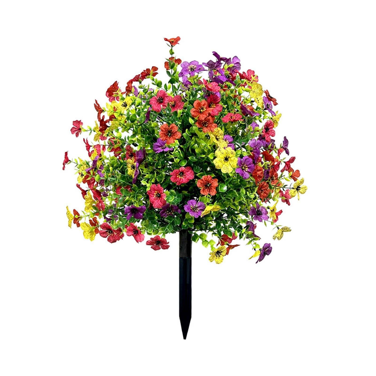 Wbcdxcbb Violetgroundinsert Simulated Courtyard Decoration, Outdoor Violet, Eucalyptus, Morning Glory, Ground Planting 1Pcs(Violetgroundinsert)