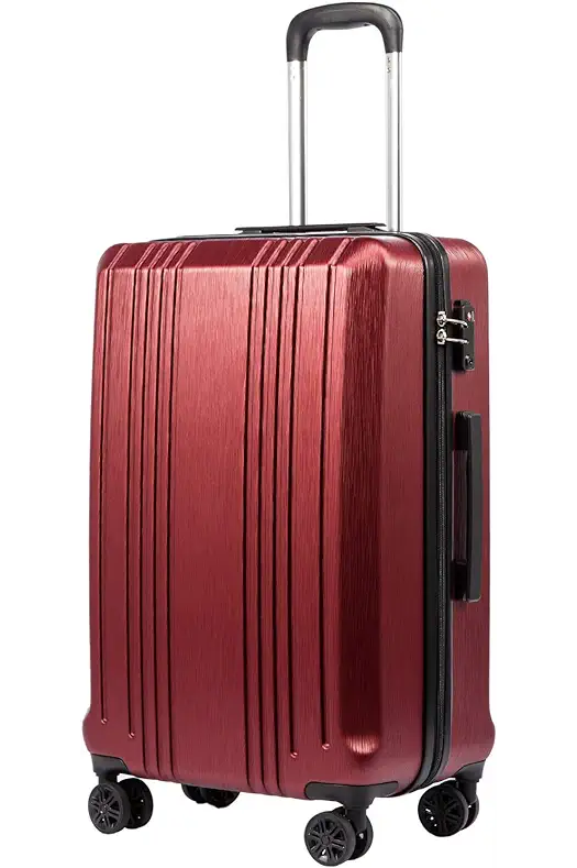 Coolife Luggage Suitcase PC+ABS with TSA Lock Spinner...