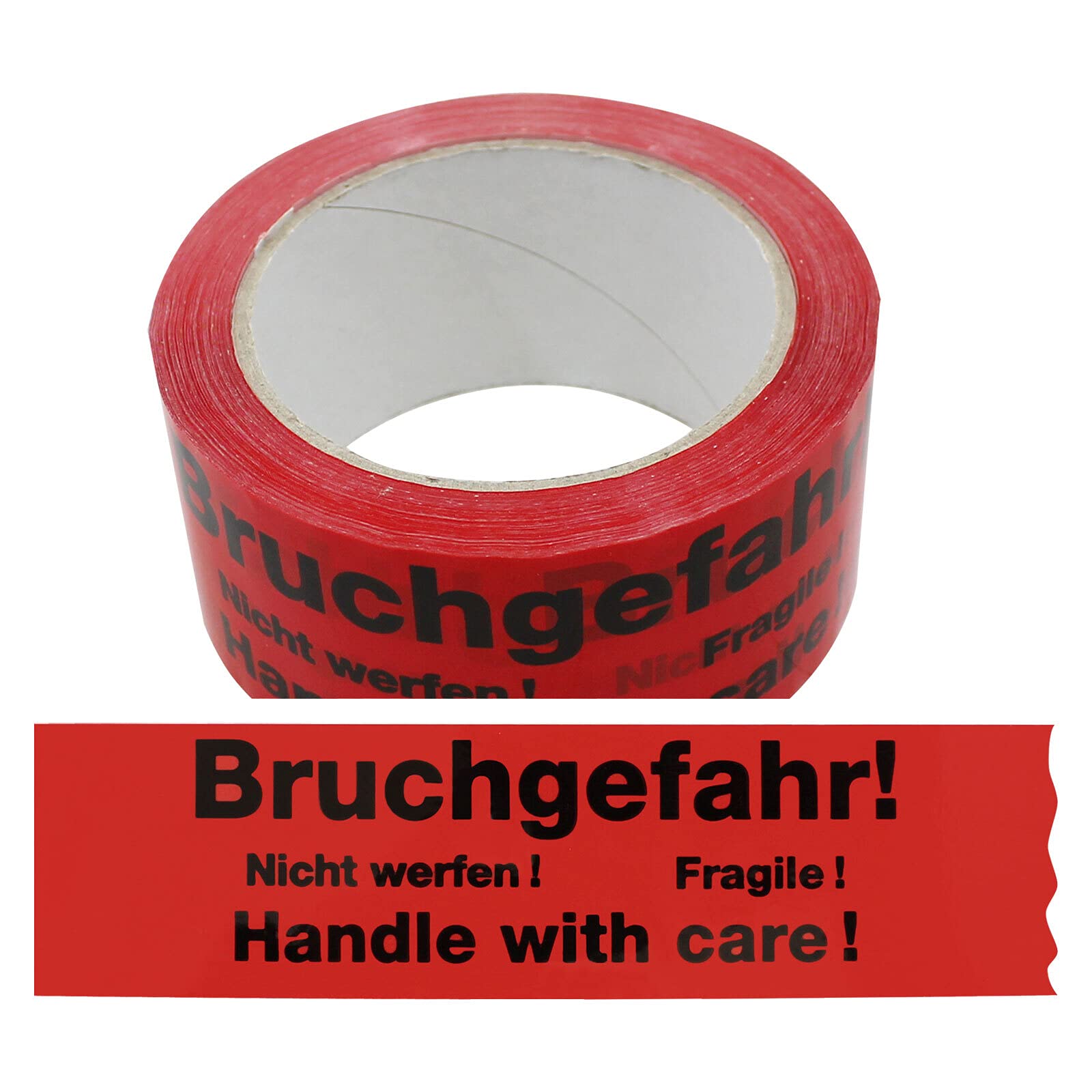 12 Rollen OLShop AG GEÖFFNET Sicherheitsklebeband – Nicht Manipulierbar, 50 Mm X 50 M