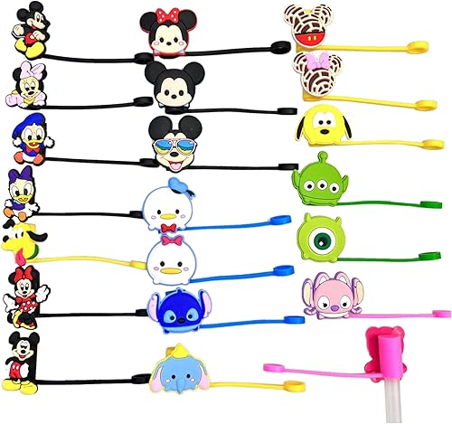 20 tapas de popote reutilizables de silicona reutilizables para beber tapas a prueba de polvo tapones de paja para puntas de pajilla accesorios de