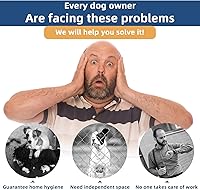 Vista 6 de Perrera grande para exteriores, jaula resistente para perros, casa para mascotas, valla de acero galvanizado, corralito para perros y cachorros