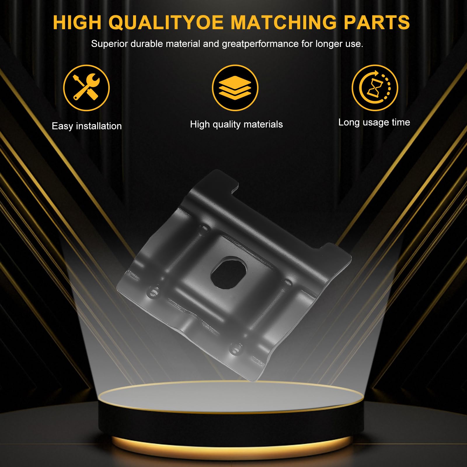 2 Pezzi Staffa di Fissaggio per Batteria Auto, Set di Staffe e Viti Metalliche per Batteria, Kit di Fissaggio per batteria auto 1J0803219, Set di Ancoraggio per Batteria Auto per SUV e Autovetture