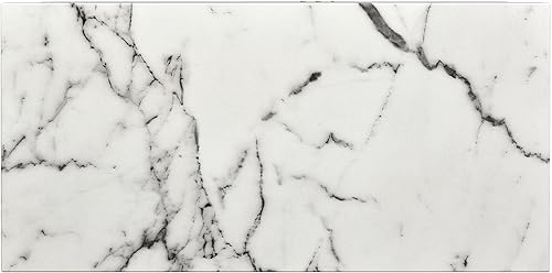 Miniatura 8 de Bellemave Mesa auxiliar con parte superior de mármol sintético, mesa central rectangular con 2 cajones y ruedas giratorias, mesa de cóctel de lujo