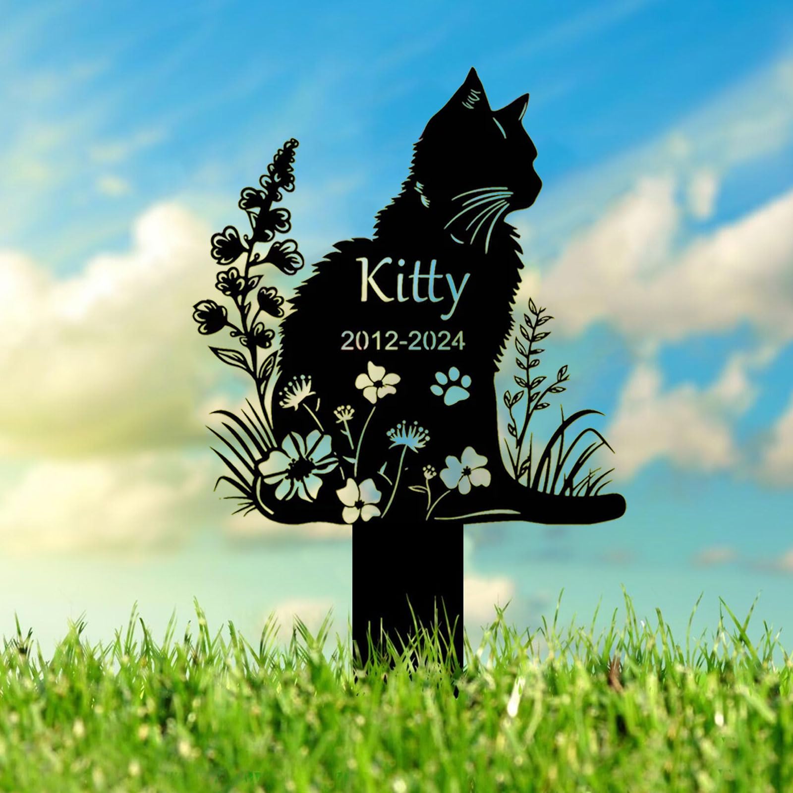 CCZUIML Pet Memorial Graves Markers for Dogs Cats,Dog Grave Markers Outdoor,Pet Tombstone,Gifts Graveyard Remembrance Graveside Burial Stake for Pet Owner