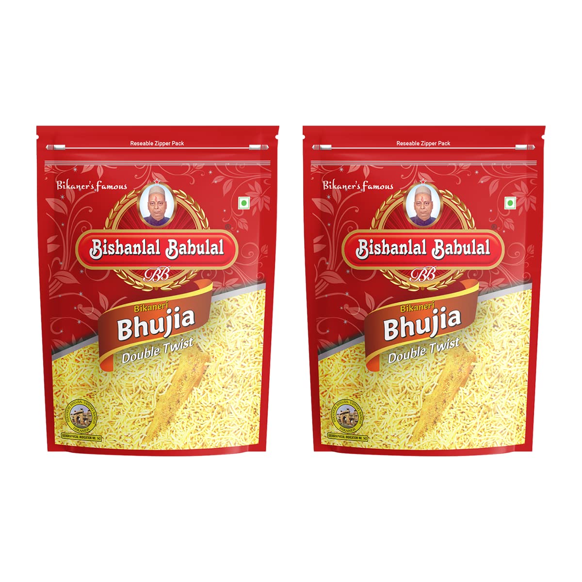 Bishanlal Babulal | Normal Bikaneri Bhujia | 800Gm (Pack of 2, 400Gm x 2) | Tasty Bhujia | Bikaneri Namkeen | No Preservatives (Bikaneri Bhujia 800Gm(400Gm x 2)) (B0BVW8S9GX) Amazon Price History, Amazon Price Tracker