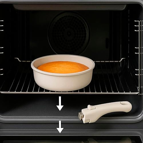 Miniatura 7 de Juego de ollas y sartenes antiadherentes de 17 piezas - Juego de utensilios de cocina de acero inoxidable para cocinar - Incluye sartén, sartenes