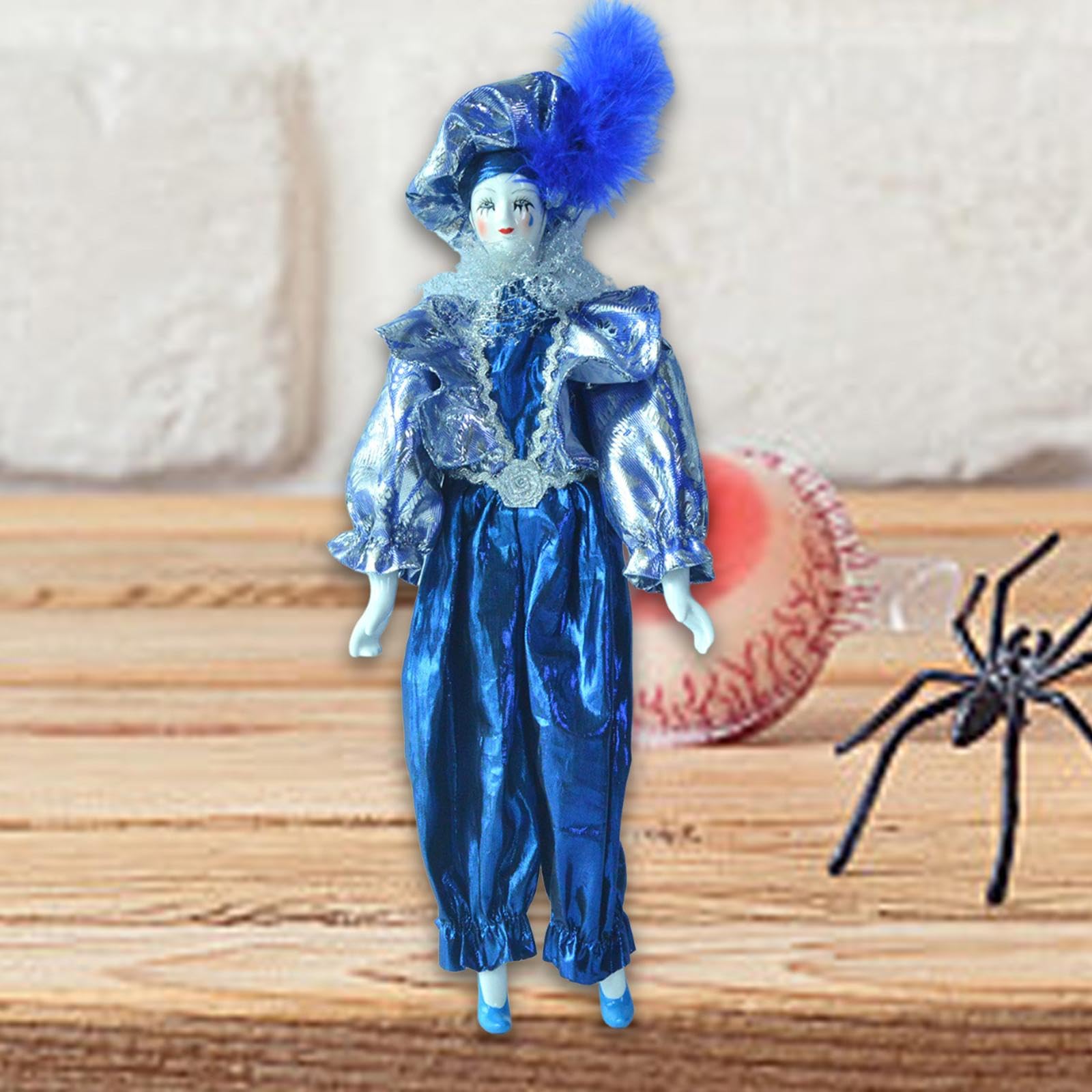 Muñeco de 45 Cm, Adorno de Halloween, Delicada Decoración para El Hogar, Figura de Arlequín, Muñeco, Ideal como Recuerdo, Regalo de Cump