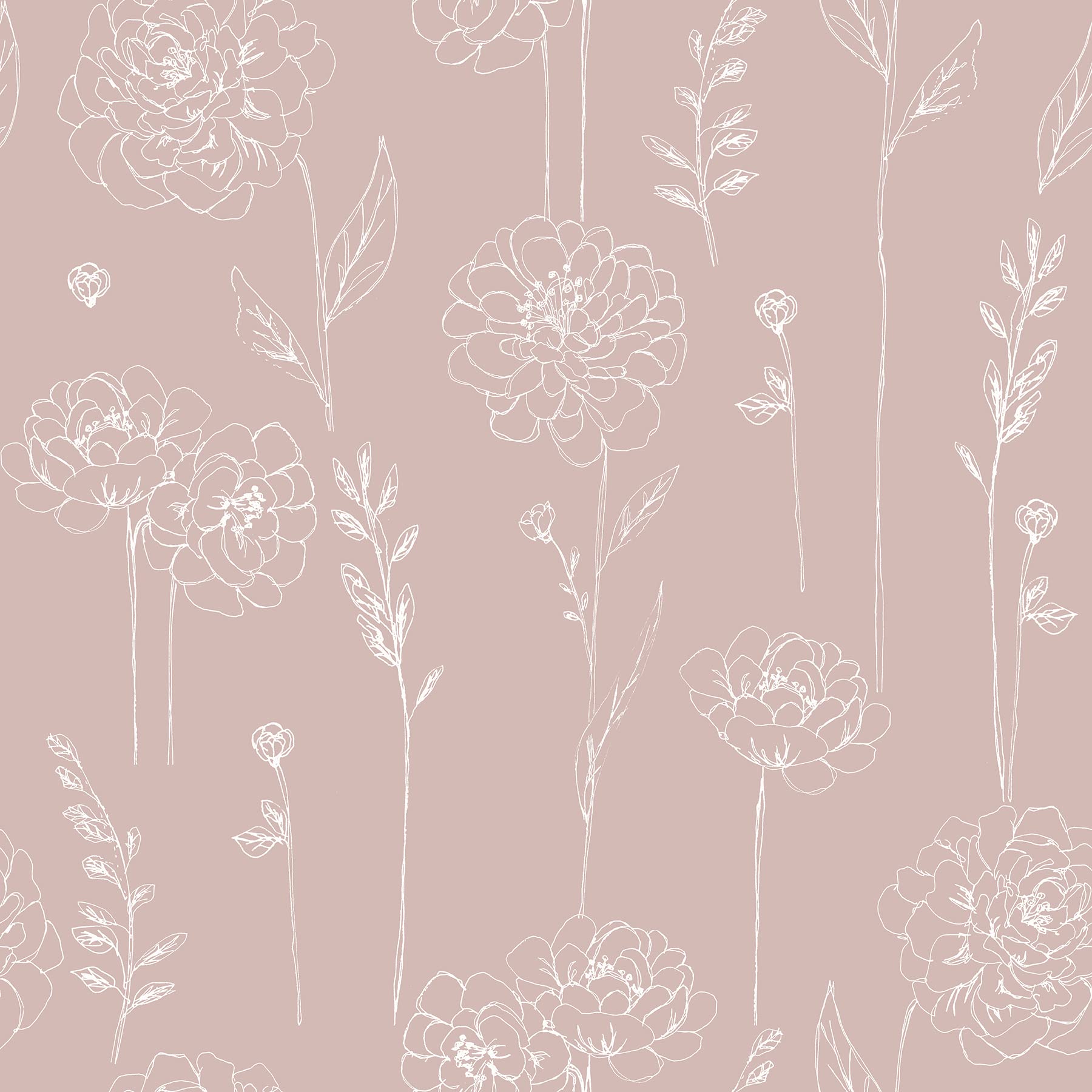 Photo 1 of RoomMates RMK12688PLW Pink Maisey Peel and Stick Wallpaper