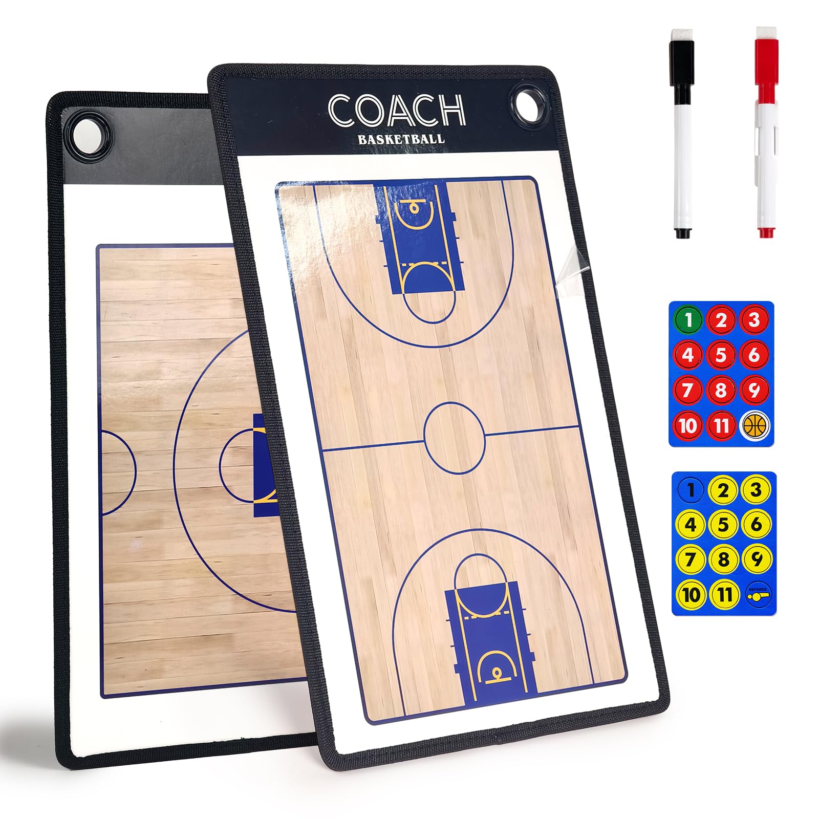 Pizarra Baloncesto Entrenador con Imanes Lapiceros, Carpeta Tactica Baloncesto para Entrenadores