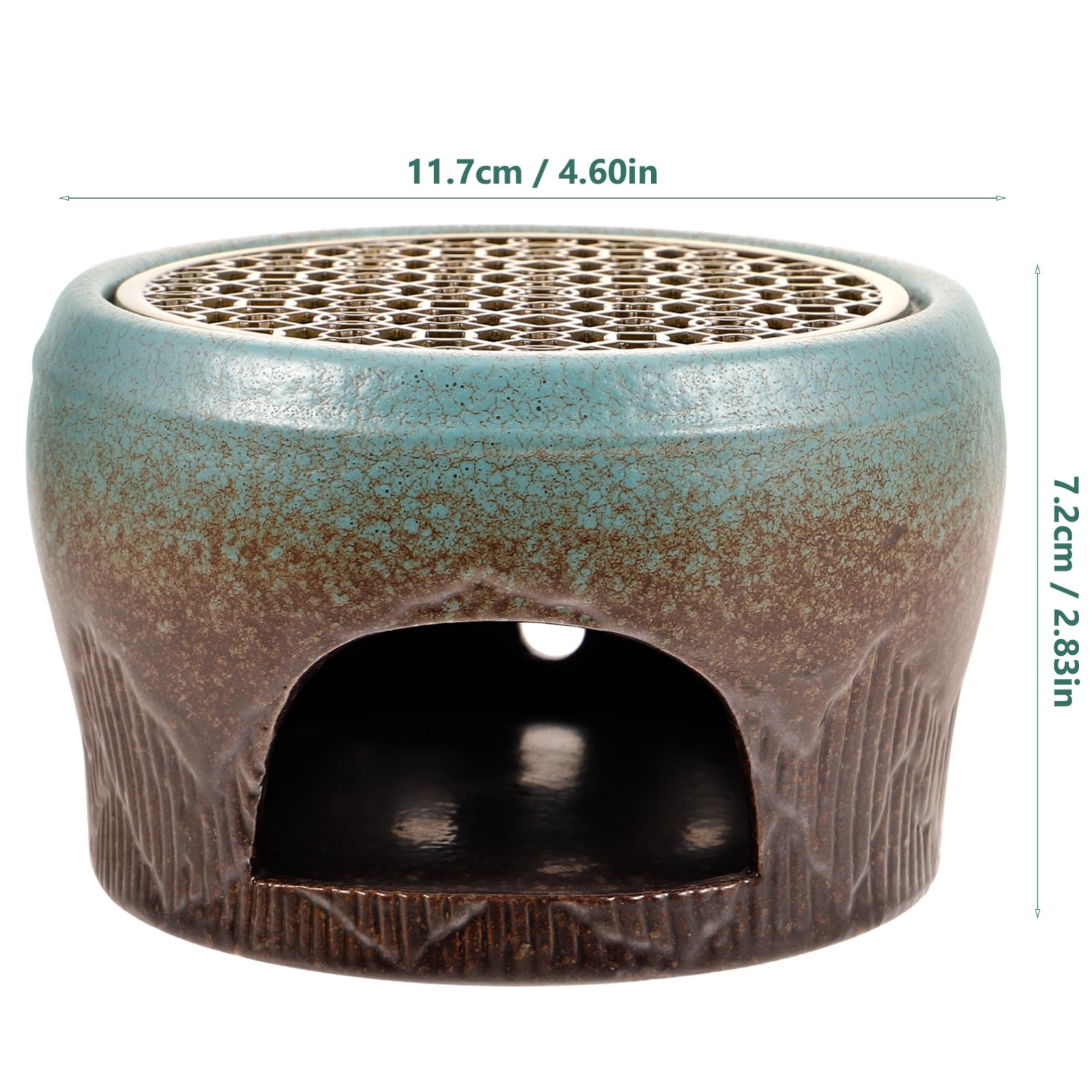 Calentador de Tetera de Cerámica y Cobre, Base para Té