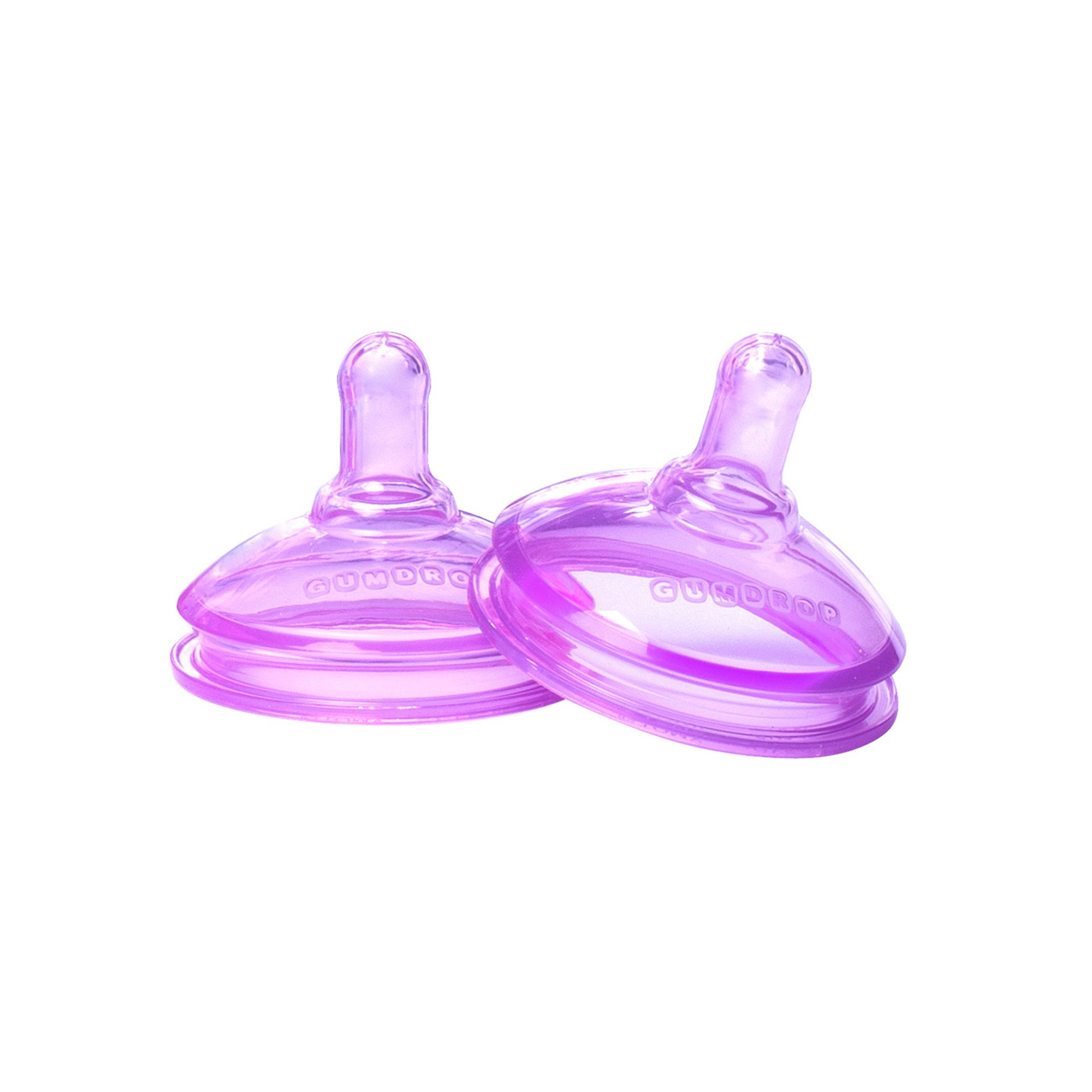 The First YearsGumdrop Wide Neck Slow Flow Nipple 2 Pieces-Girl, Pack Of 1