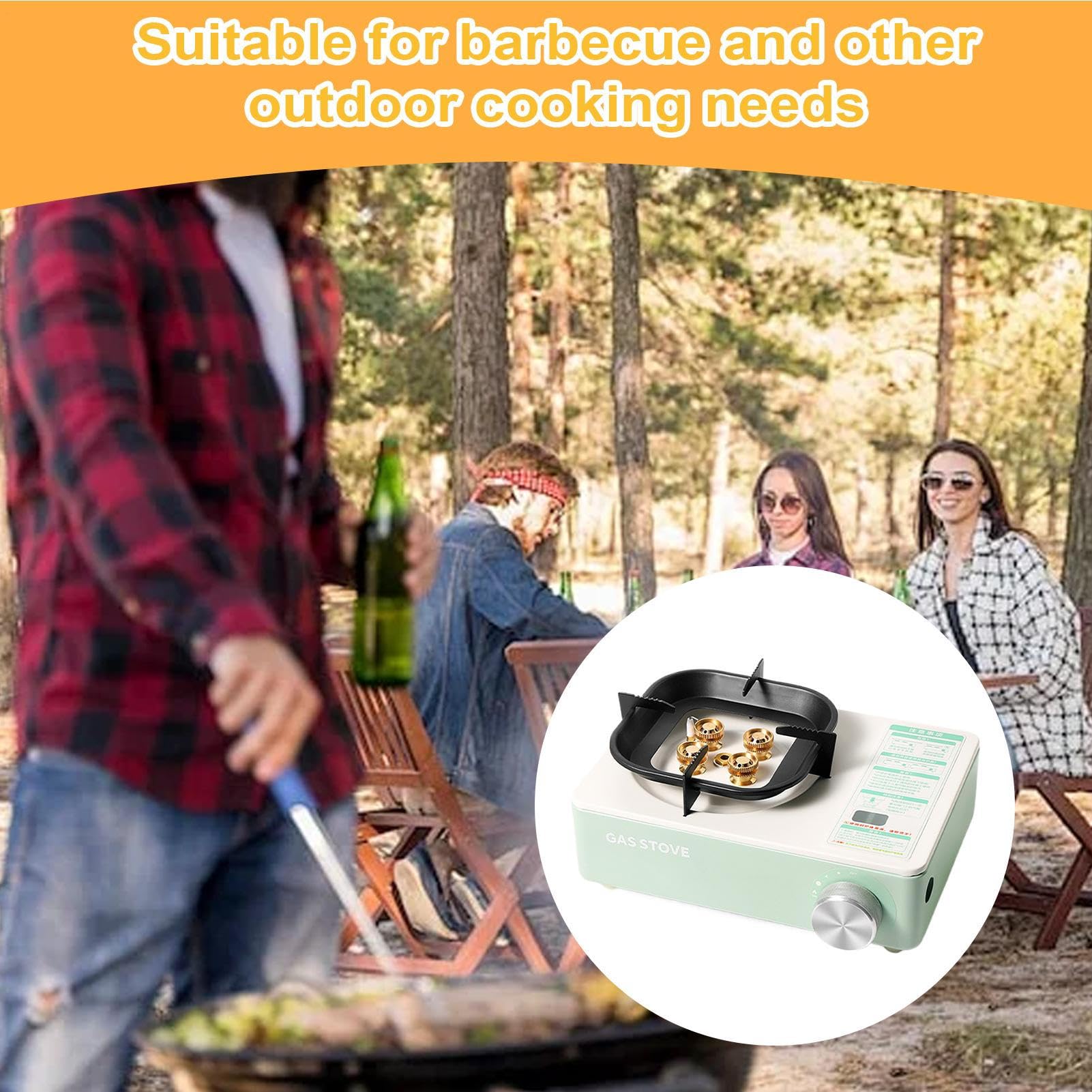 Fornello Da Campeggio Portatile Cucina Portatile | Fornello per Cucina da Campeggio Escursionismo grigliate tailgating viaggi camper gite backpacking e uso all'aria aperta