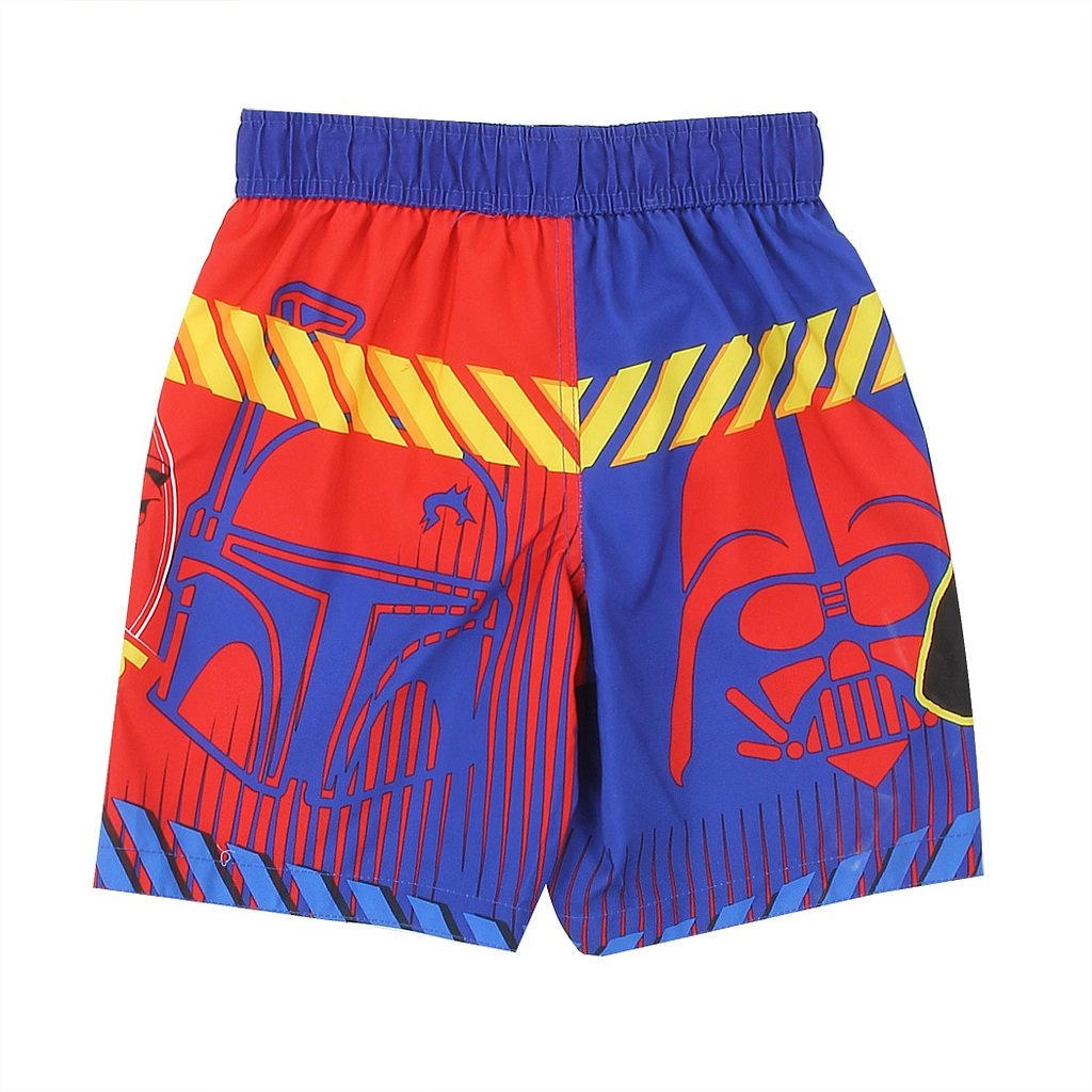 Dreamwave Star Wars Little Boys' Toddler Swim Trunks, Blue (2T)