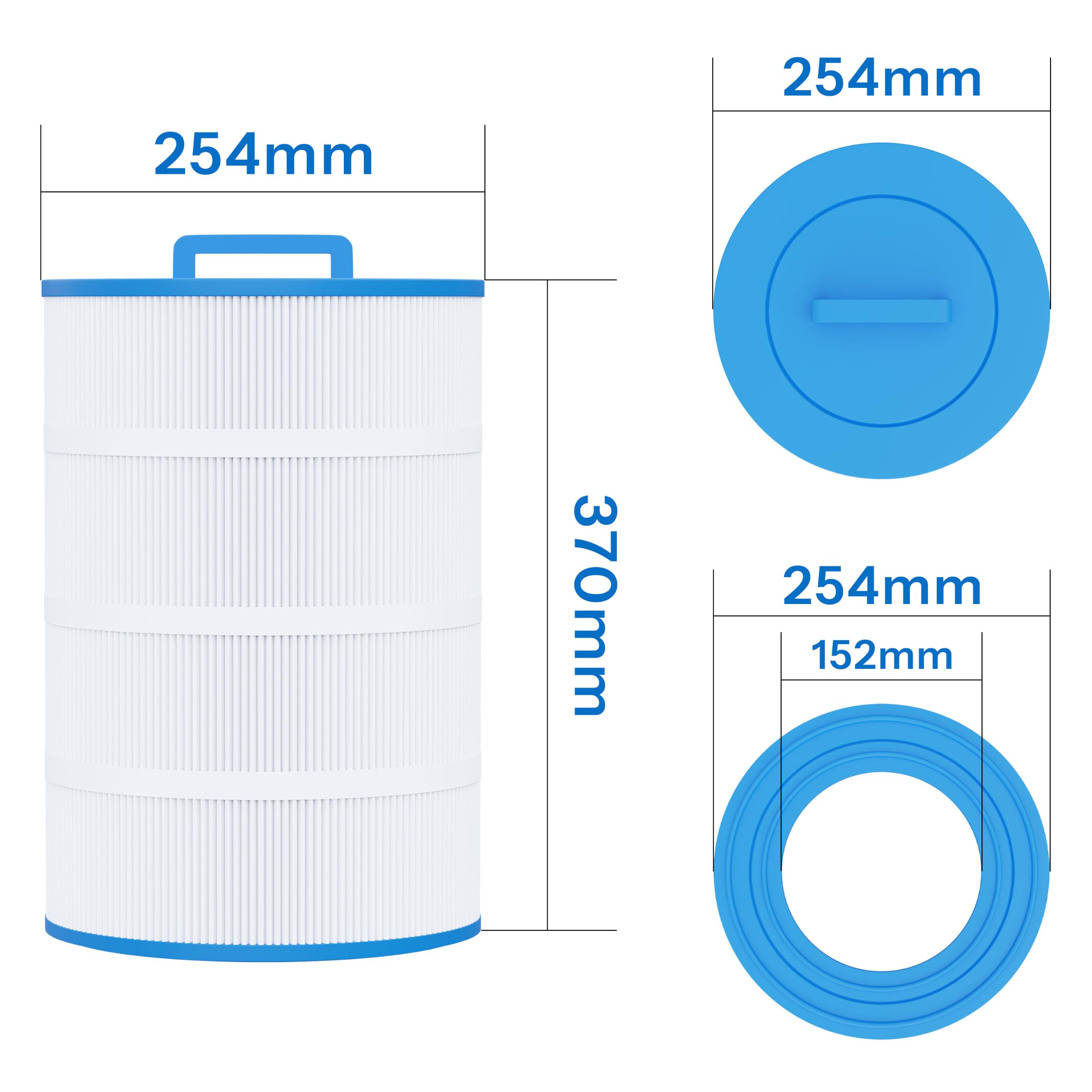 Cartucho de filtro para piscina compatible con Sherlock 100, 1