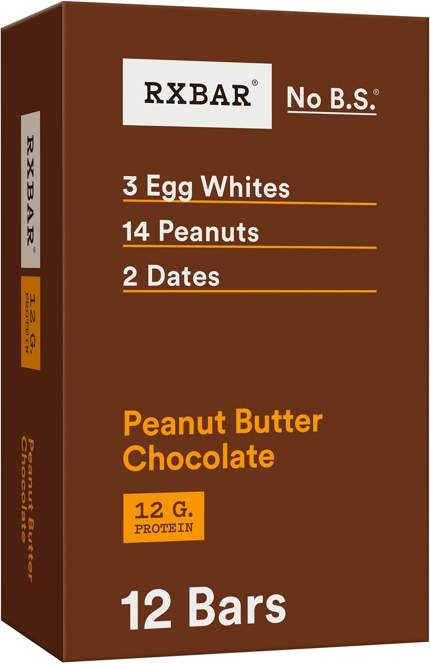 RX Bar 12 Bars, Peanut Butter Chocolate, 0.624 Kg