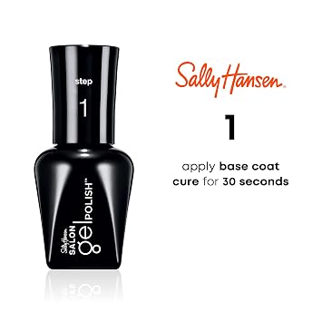 Sally Hansen Salon Gel PolishTM, Gel Base Coat, Chip Resistant, Shiny Finish, LED Lamp Required