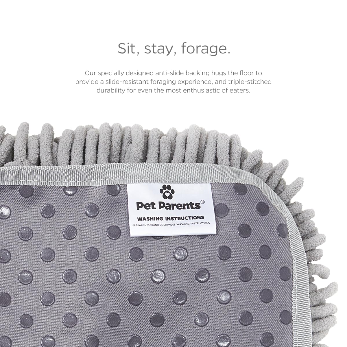 Pet Parents® Forager® Tapis à renifler pour Chiens avec Technologie SoftMuseau et Envers antidérapant, gamelles et Tapis à renifler pour Chiens de Grande Taille et Petits Chiens (Prairie, 30,5 cm)