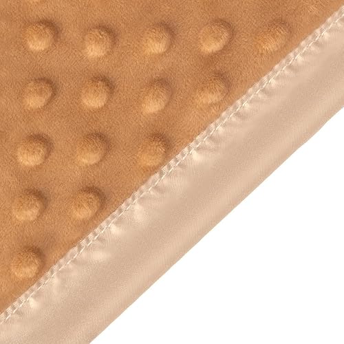 Miniatura 4 de Manta de seguridad para bebé, tela suave de lunares minky con respaldo de satén sedoso, manta de bebé animal para bebés y niños pequeños, color