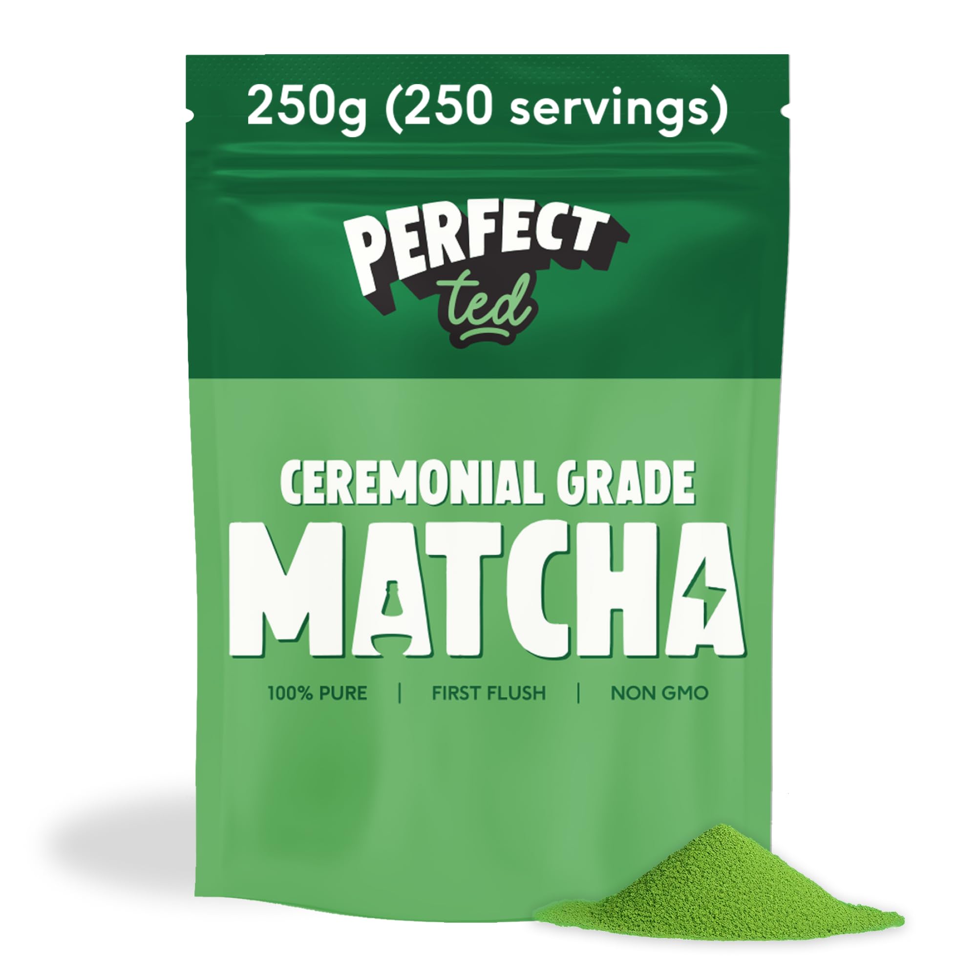 PerfectTed Organic Matcha Powder, Ceremonial Grade Japanese, 30g (30 Servings), Perfect for Lattes & Smoothies | Premium Matcha Fuel | with L-Theanine | Antioxidants | Vegan | Gluten-Free — view 11