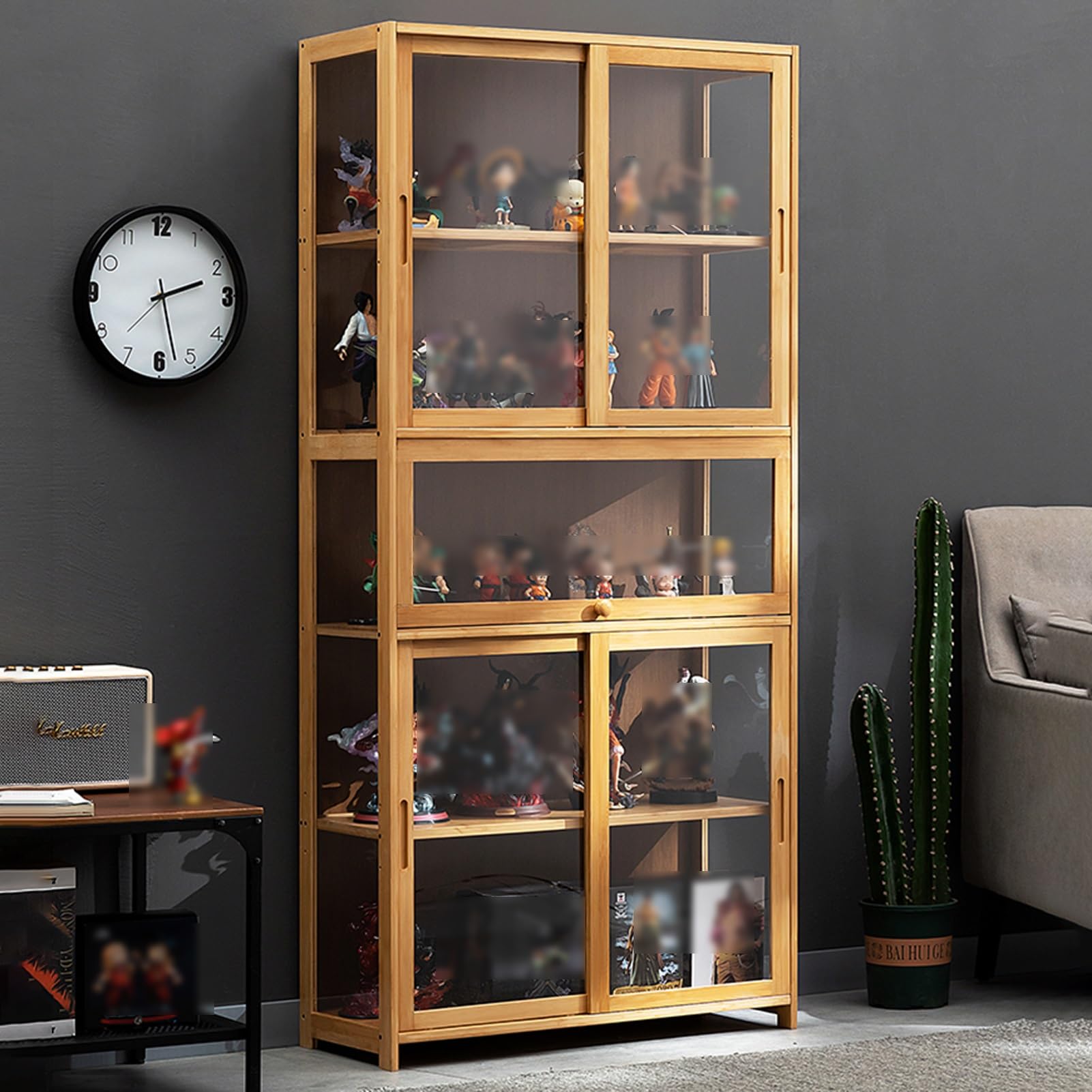 Amazon.com: Curio Display Cabinet, Storage Shelves with Acrylic
