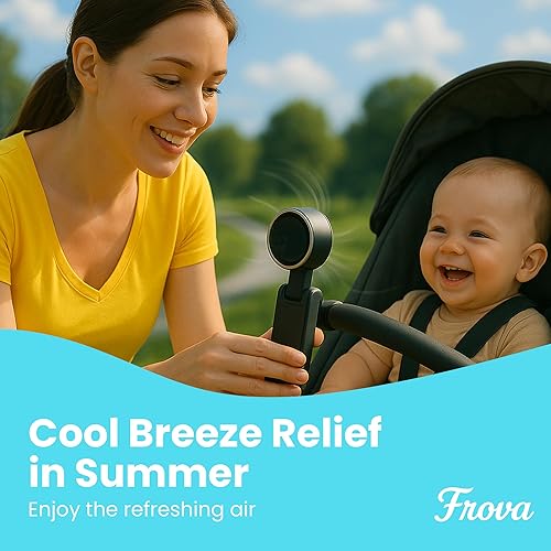 Miniatura 2 de Zephyrus - Ventilador portátil de mano, recargable USB C de 5200 mAh, silencioso de 5 velocidades, sin escobillas, tamaño de bolsillo plegable con