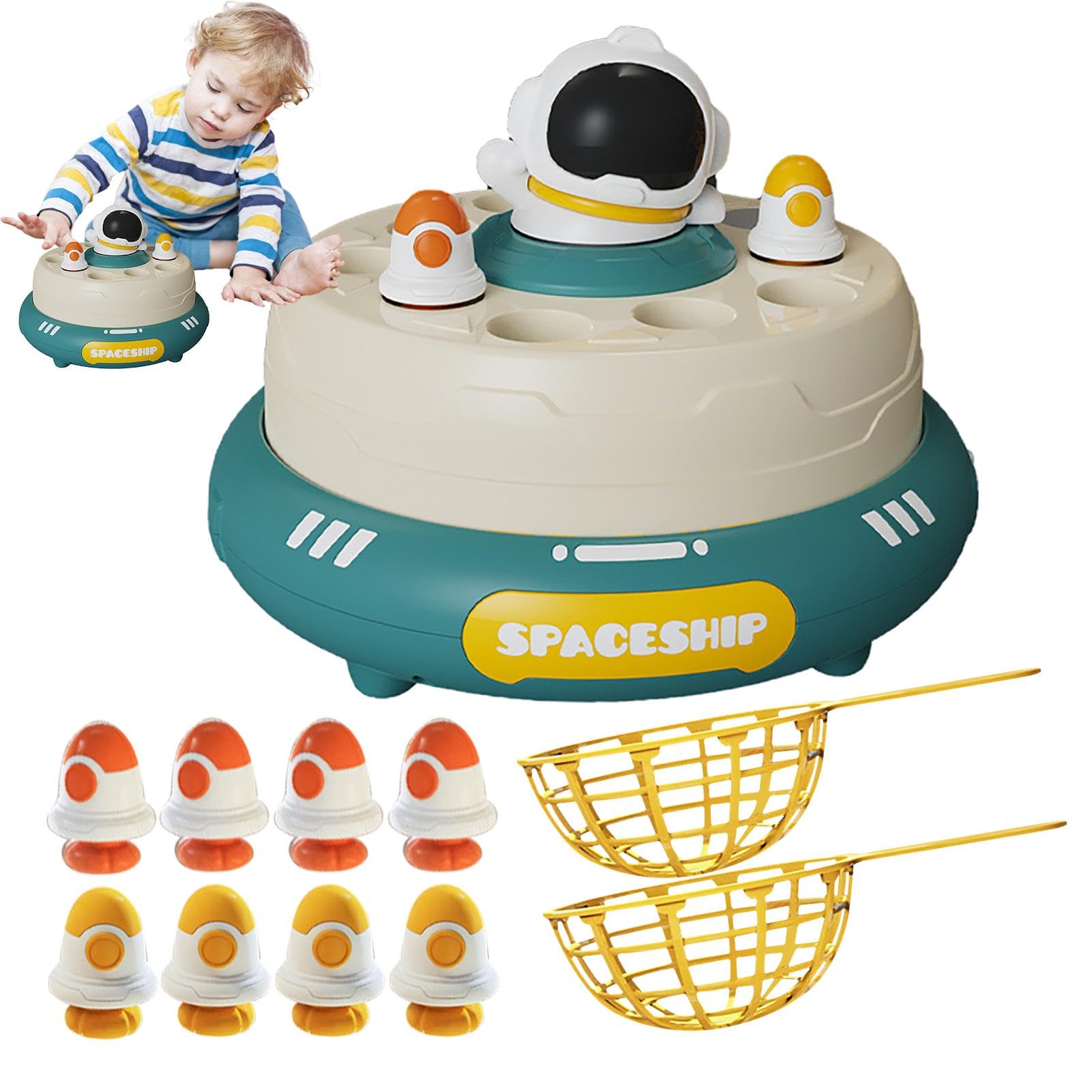 Amazon | Mcnkoow ミニピンボールマシン、子供用ロケット発射おもちゃ